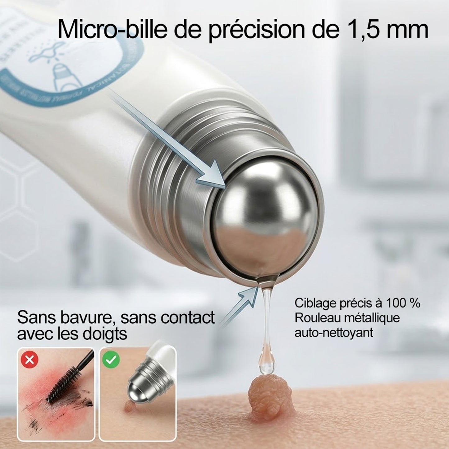 Boutique officielle de la marque |🖊️GFOUK® 7 Jours Effaceur de taches et d’excroissances cutanées(Zéro douleur, zéro cicatrice – Roller)🪴