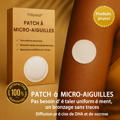 Jusqu’à 85 % de réduction sur le Patch Bronzant Sans Soleil Trilumia® ☀️ Bronze doré sans UV ✨ Éclat naturel pendant 14 jours