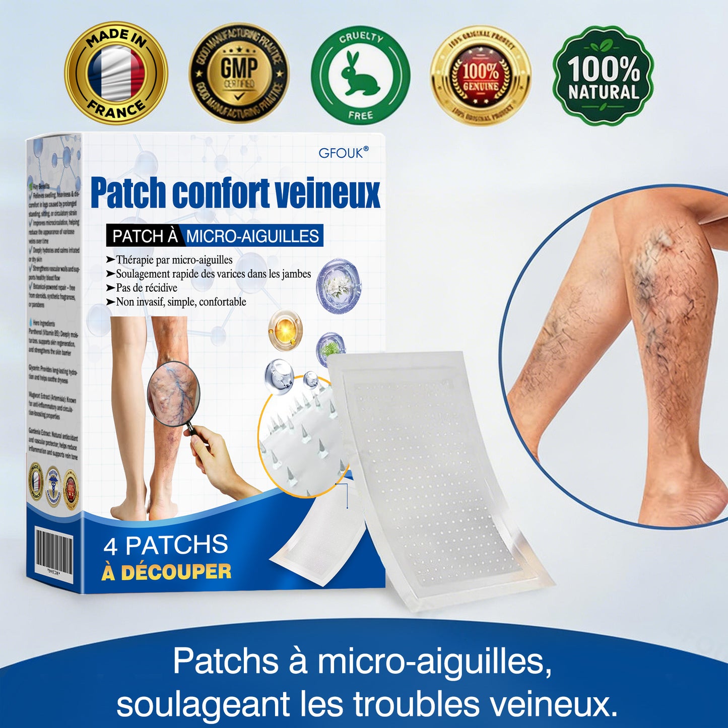🇫🇷 🌵𝗣𝗮𝘁𝗰𝗵 𝗱𝗲 𝘀𝗼𝗶𝗻 𝗱𝗲𝘀 𝘃𝗲𝗶𝗻𝗲𝘀 𝗚𝗙𝗢𝗨𝗞® 𝗩𝗲𝗶𝗻𝗘𝗮𝘀𝗲 à 𝗺𝗶𝗰𝗿𝗼-𝗮𝗶𝗴𝘂𝗶𝗹𝗹𝗲𝘀⚡𝗦𝗼𝘂𝗹𝗮𝗴𝗲𝗺𝗲𝗻𝘁 𝗶𝗻𝘀𝘁𝗮𝗻𝘁𝗮𝗻é, 𝗿é𝘀𝘂𝗹𝘁𝗮𝘁𝘀 à 𝗹𝗼𝗻𝗴 𝘁𝗲𝗿𝗺𝗲💙