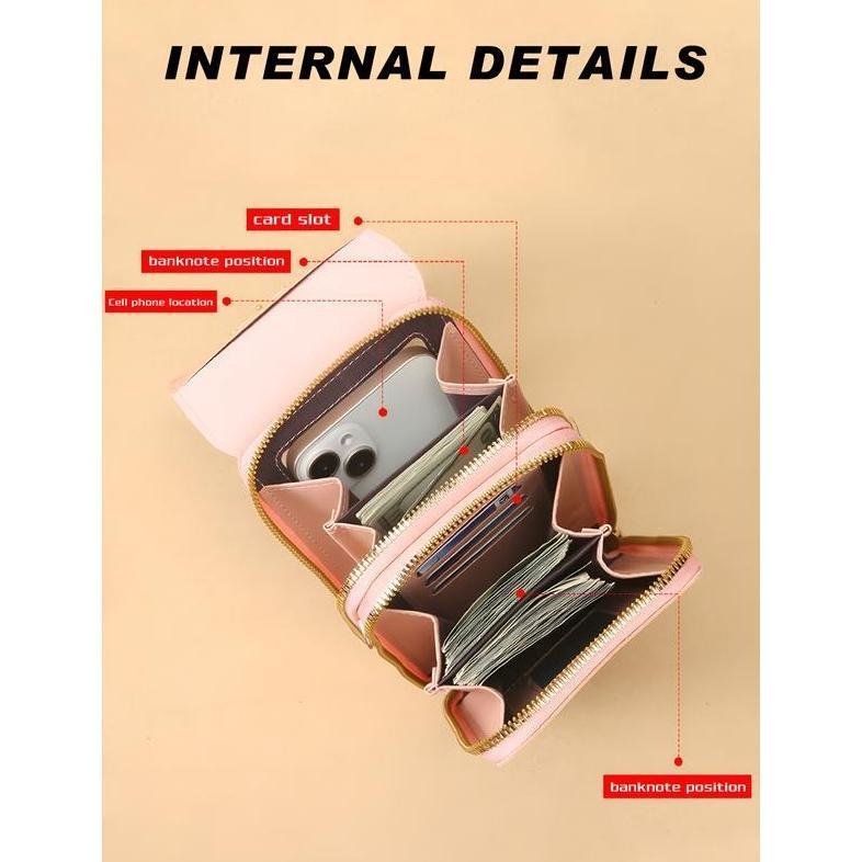 🔥Dernières 3 Heures : -60 % | Remifa® 2026 – Portefeuille Téléphone Bandoulière pour Femme, Élégant, Minimaliste et Tactile