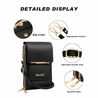 🔥Dernières 3 Heures : -60 % | Remifa® 2026 – Portefeuille Téléphone Bandoulière pour Femme, Élégant, Minimaliste et Tactile