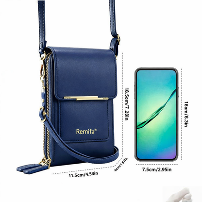 🔥Dernières 3 Heures : -60 % | Remifa® 2026 – Portefeuille Téléphone Bandoulière pour Femme, Élégant, Minimaliste et Tactile