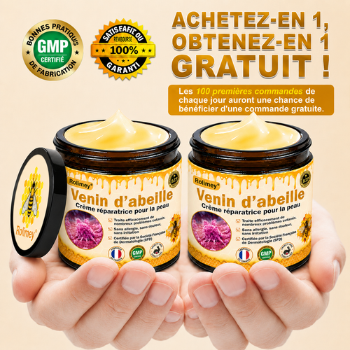 🧑‍⚕️ Crème réparatrice pour la peau Rolimey® BEE VENOM (⏳ DERNIER JOUR : -70 %) ✨