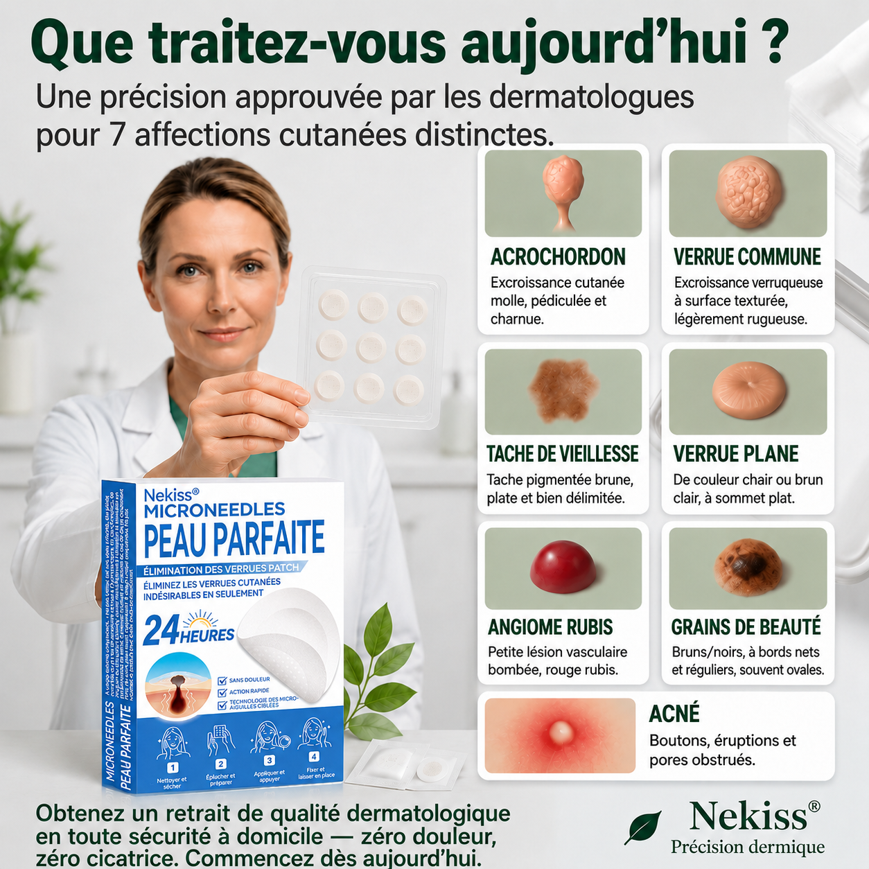 👩‍⚕️💕 𝐵𝑜𝑢𝑡𝑖𝑞𝑢𝑒 𝑂𝑓𝑓𝑖𝑐𝑖𝑒𝑙𝑙𝑒 | GFOUK® 🌿𝑴𝒊𝒄𝒓𝒐𝒏𝒆𝒆𝒅𝒍𝒆𝒔 𝑷𝒆𝒂𝒖 𝑷𝒂𝒓𝒇𝒂𝒊𝒕𝒆 É𝒍𝒊𝒎𝒊𝒏𝒂𝒕𝒊𝒐𝒏 𝑫𝒆𝒔 𝑽𝒆𝒓𝒓𝒖𝒆𝒔 𝑷𝒂𝒕𝒄𝒉 (𝑃𝑜𝑢𝑟 𝑙𝑒𝑠 𝑎𝑐𝑟𝑜𝑐ℎ𝑜𝑟𝑑𝑜𝑛𝑠, 𝑙𝑒𝑠 𝑝𝑒𝑡𝑖𝑡𝑒𝑠 𝑒𝑥𝑐𝑟𝑜𝑖𝑠𝑠𝑎𝑛𝑐𝑒𝑠 𝑐𝑢𝑡𝑎𝑛é𝑒𝑠, 𝑙𝑒𝑠 𝑣𝑒𝑟𝑟𝑢𝑒𝑠, 𝑙𝑒𝑠 𝑔𝑟𝑎𝑖𝑛𝑠 𝑑𝑒 𝑏𝑒𝑎𝑢𝑡é, 𝑙𝑒𝑠 𝑡𝑎𝑐ℎ𝑒𝑠 𝑑𝑒 𝑣𝑖𝑒𝑖𝑙𝑙𝑒𝑠𝑠𝑒 𝑒𝑡 𝑙𝑒𝑠 𝑝𝑟𝑜𝑏𝑙è𝑚𝑒𝑠 𝑑𝑒 𝑝𝑖𝑔𝑚𝑒𝑛𝑡𝑎𝑡𝑖𝑜𝑛)