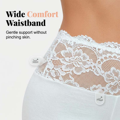 🥳 VENTE CHAUDE 2026 🥳💞 50K+ VENDUS ! 🩲💕 -30 % ! Ensemble short en dentelle & haut côtelé – doux et respirant. À porter ensemble ou séparément. Anti-frottements aux cuisses. 👗✅